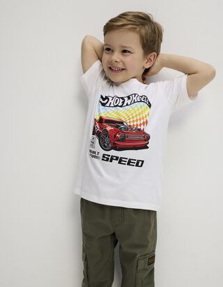 Felső - Hot Wheels - feher