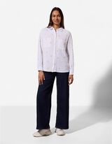 Bluse - Musselin - Wei&szlig;
