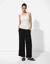 Kalhoty - Široký střih Wide Fit - cerná