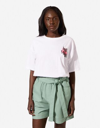 T-Shirt - R&uuml;ckenprint - Wei&szlig;