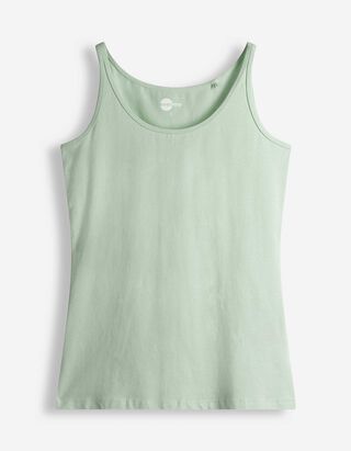 Top - Met stretch - turkoois