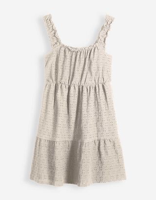 Kleid - ausgestellt - Beige