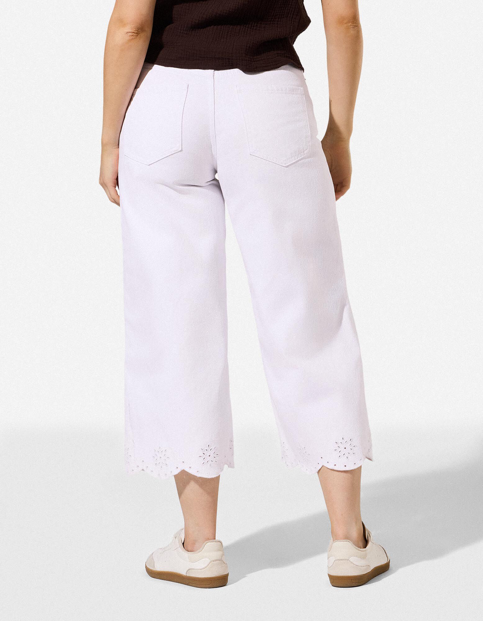 Jeans - Wide Fit - Wei&szlig;