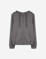 Hoodie - Kapuze mit Tunnelzug - grau