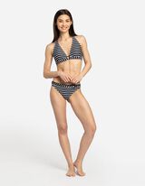 Bikinový vrchný diel - Recyklovaný polyester - cierna