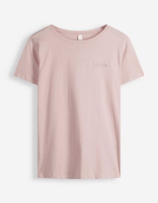 T-Shirt - Stickereien - Rosa