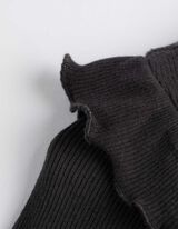 Jurk in A-lijn - Geribd - donkergrijs