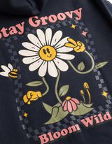 Kleid - R&uuml;ckenprint - dunkelblau