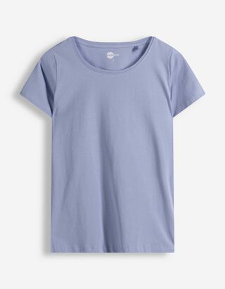 T-shirt - Met stretch - lichtblauw