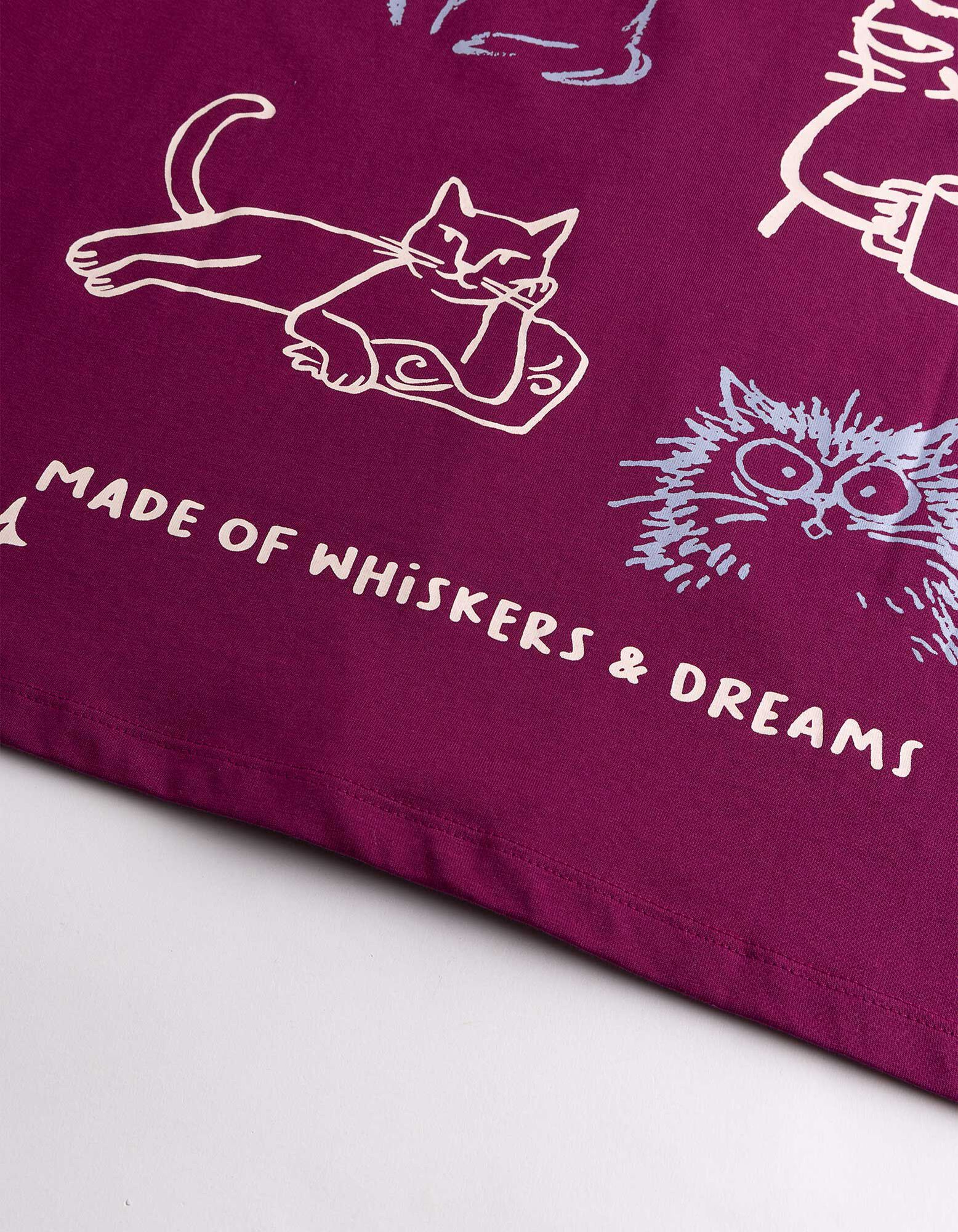 T-Shirt - Tiermotiv - Dunkelrot