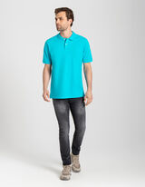 Polo - Chiusura tramite bottone - turchese