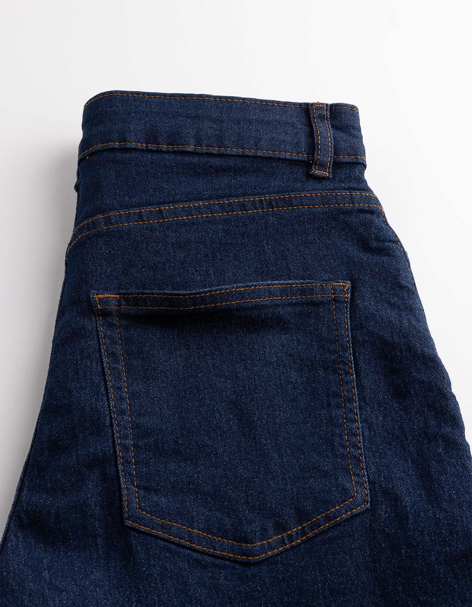 Jeansshorts - Regular Fit - Dunkelblau