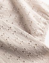 T-Shirt - Lochspitze - Beige