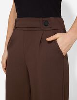 Hose - Elastischer Verschluss - dunkelbraun