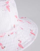 Zomerhoed - Print all-over - lichtroze