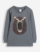 Pyjama set van shirt en broek - Motief all-over - Petrolblauw