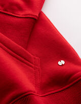 Mikina s kapuc&iacute; - Kapuce - cervena