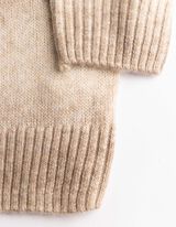 Pullover - Streifen - Beige