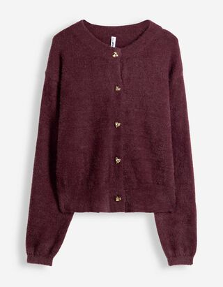 Cardigan - Knopfleiste - Lila