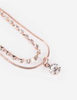 Voetenketting - Strass - koper