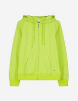 Sweatjacke - einfarbig - grün