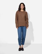 Pullover - Oversized Fit - marrone