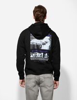 Sweatshirt - R&uuml;ckenprint - schwarz