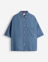 Bluse - dark blue denim - blau
