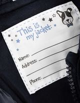 Jacke - R&uuml;ckenapplikation - dunkelblau