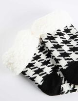 Házi zokni - Polár - fekete