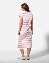 Kleid - Streifen - wei&szlig;