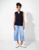 bluza - jednobojna - tamno-plava