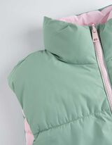 pikowana kamizelka - Odwracalne - turkusowy