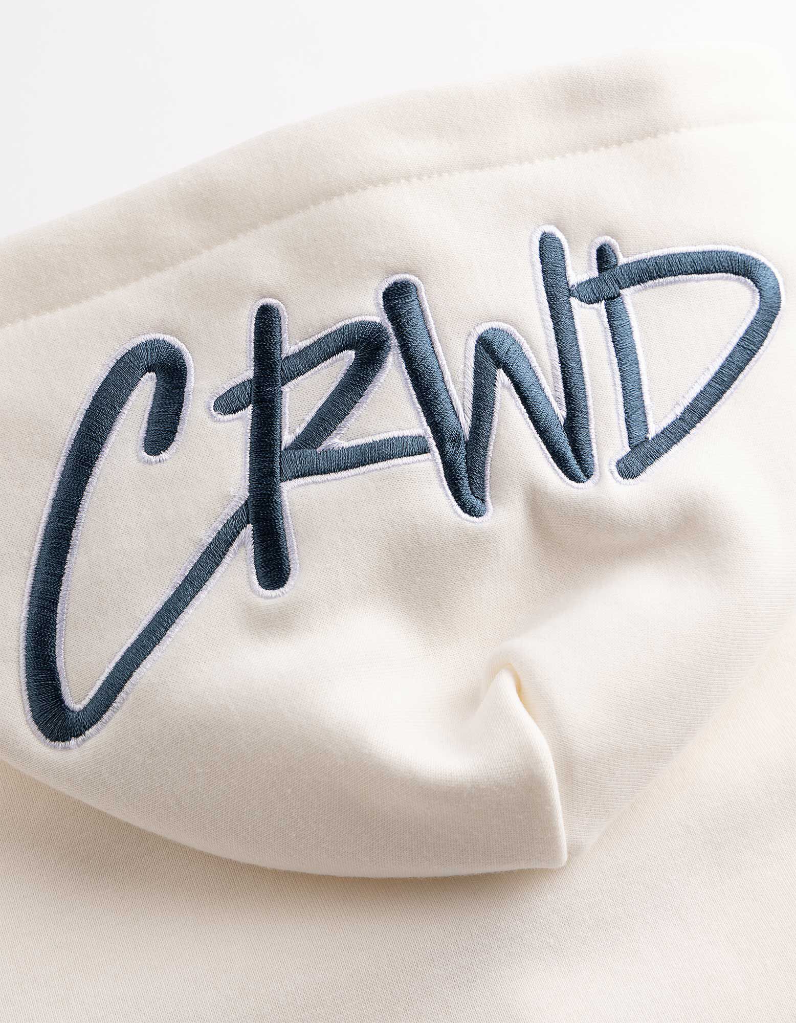 Hoodie - 3D-Applikation - Off-White