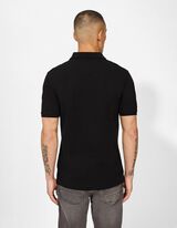 Poloshirt - einfarbig - schwarz