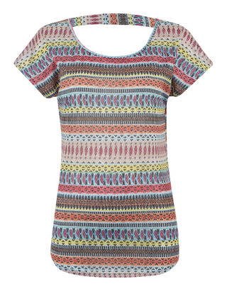 Damen Shirt mit Ikatmuster