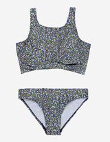 Mädchen Set aus Bikini Top und Bikini Slip - Florales Muster 