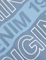 Tričko - Potisk - svetle  modra