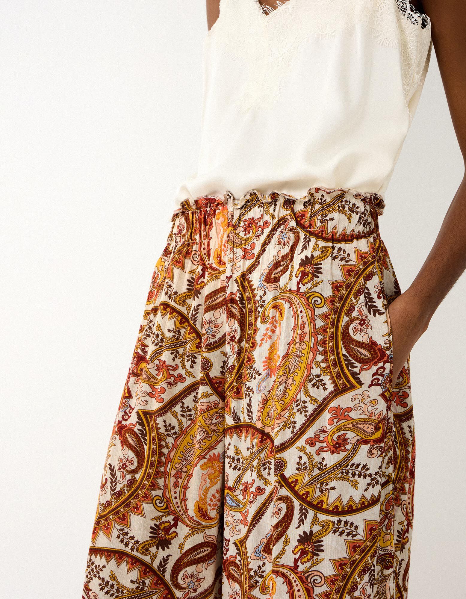 Culotte - Wide Fit - Bunt