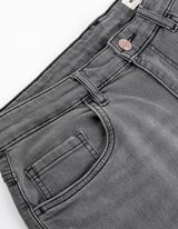 Short en jean - Gris