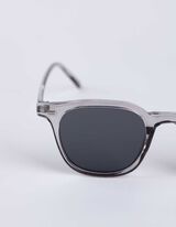 akiniai nuo saulės - kampuotas - pilkas