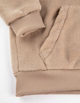 Kapucnis felső - Plüss - bézs