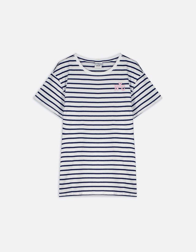 T-shirt - Print - donkerblauw