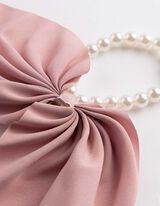 Haargummi - Zierperlen - Rosa