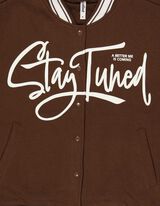 Veste molletonn&eacute;e - Coupe oversize - Marron fonc&eacute;