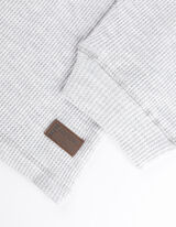 Maglia a manica lunga - Scollo Henley - grigio chiaro