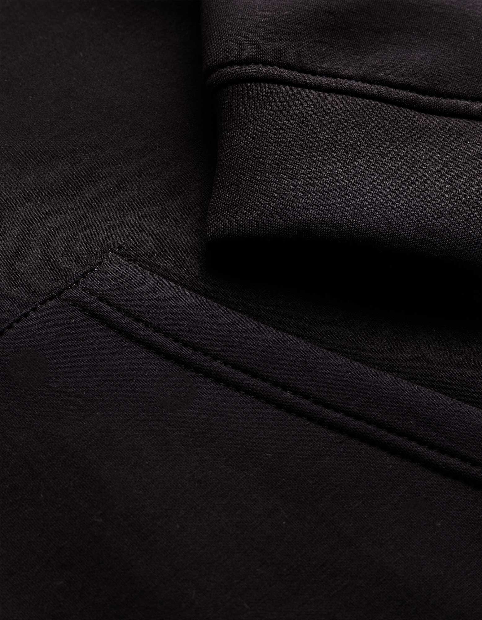 Sweatjacke - Oversized Fit - Schwarz