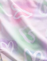 Badeanzug - Allover-Print - wei&szlig;