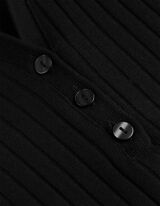 Umstandsshirt - Hemdkragen - schwarz