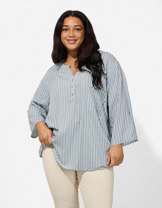 Bluza - Uzorak po cijeloj povr&scaron;ini - tirkizna